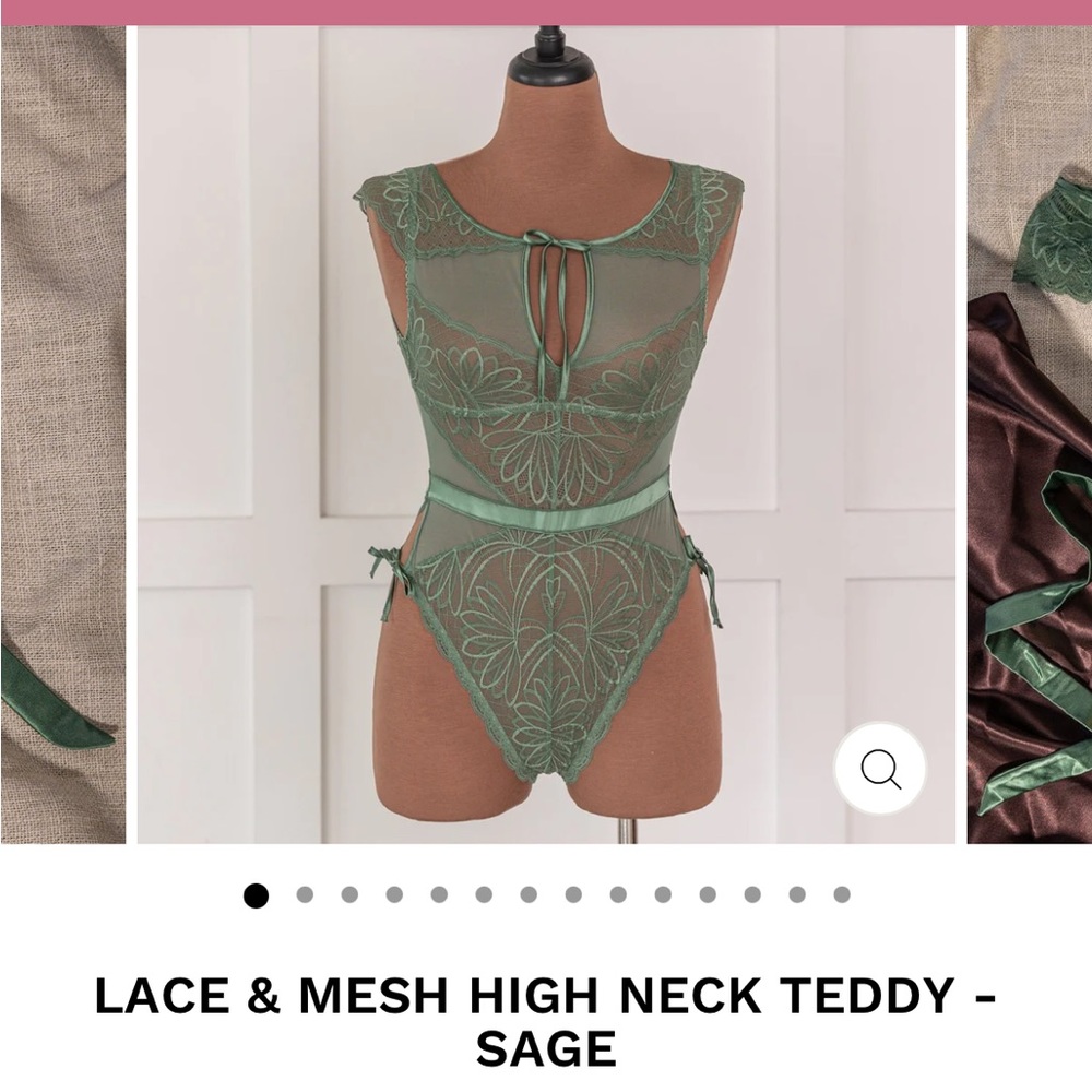 Mentionables Green Teddy